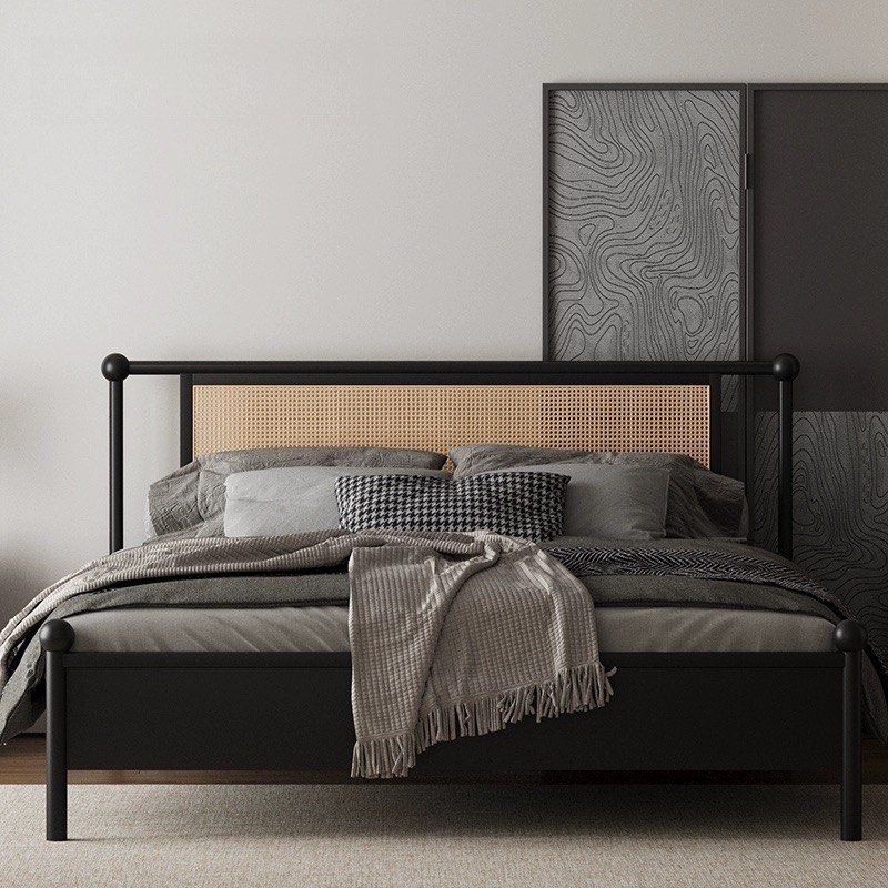 JOWIN Rustic Rattan Bedframe - Radical Homes Singapore