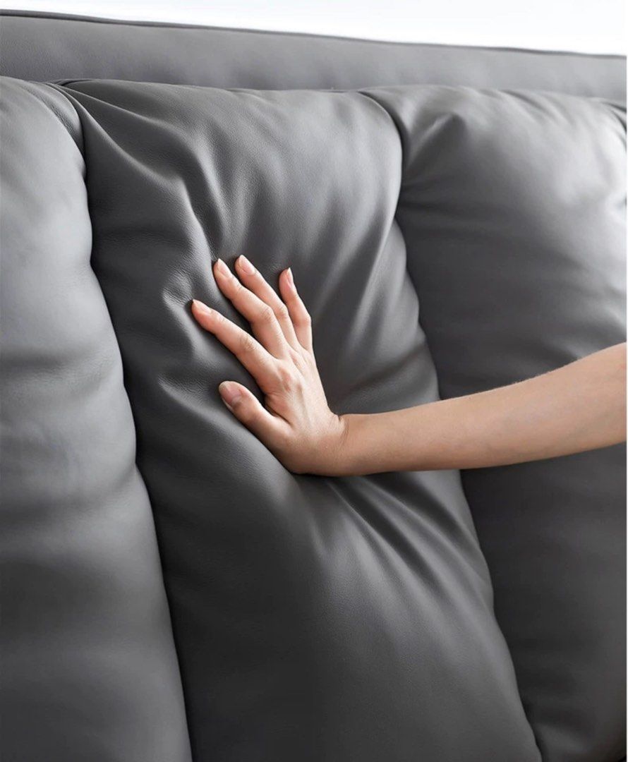 JUDE Modern Leather Bedframe - Radical Homes Singapore