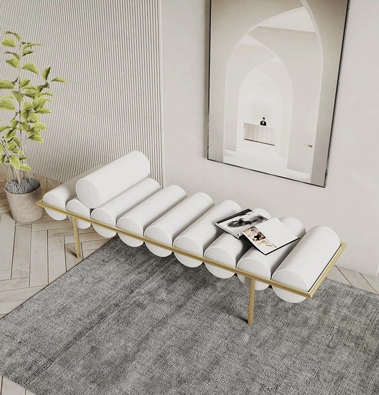 SIEKA Modern Velvet Ottoman - Radical Homes Singapore