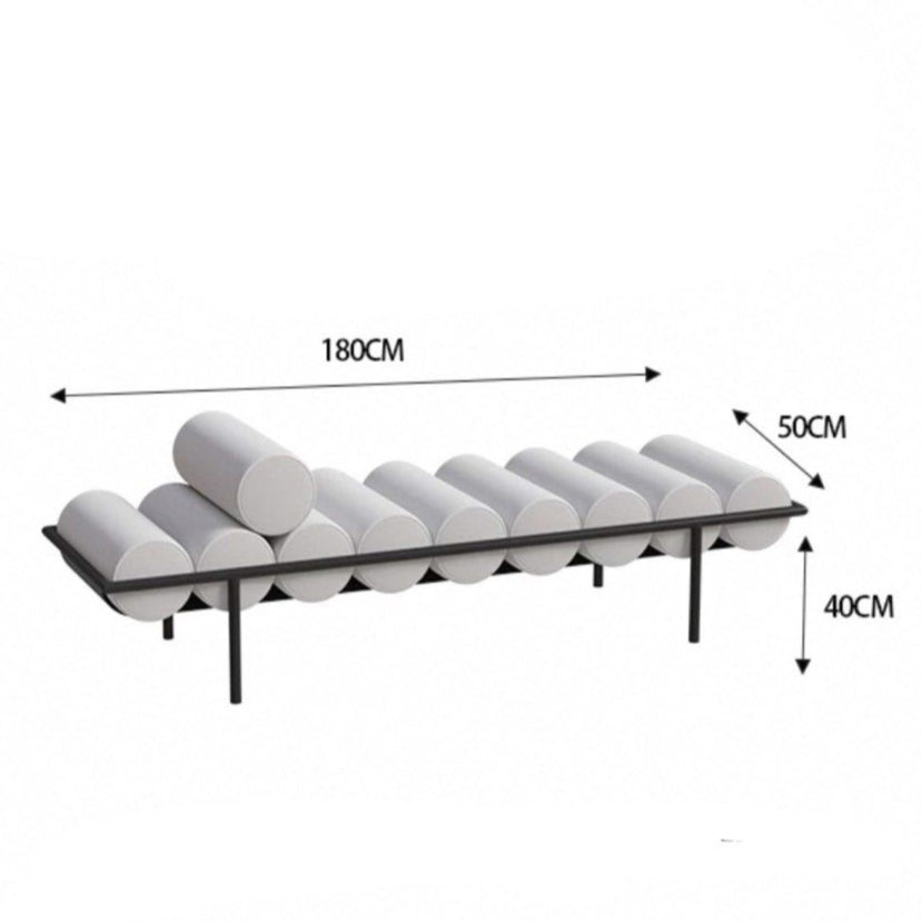 SIEKA Modern Velvet Ottoman - Radical Homes Singapore