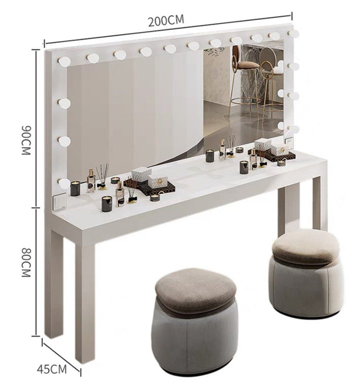 JUKI Hollywood Spotlight Vanity Table - Radical Homes Singapore