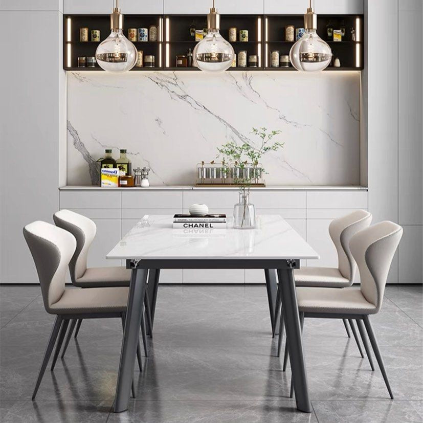 WALTE Modern Extendable Sintered Stone Dining Table - Radical Homes Singapore
