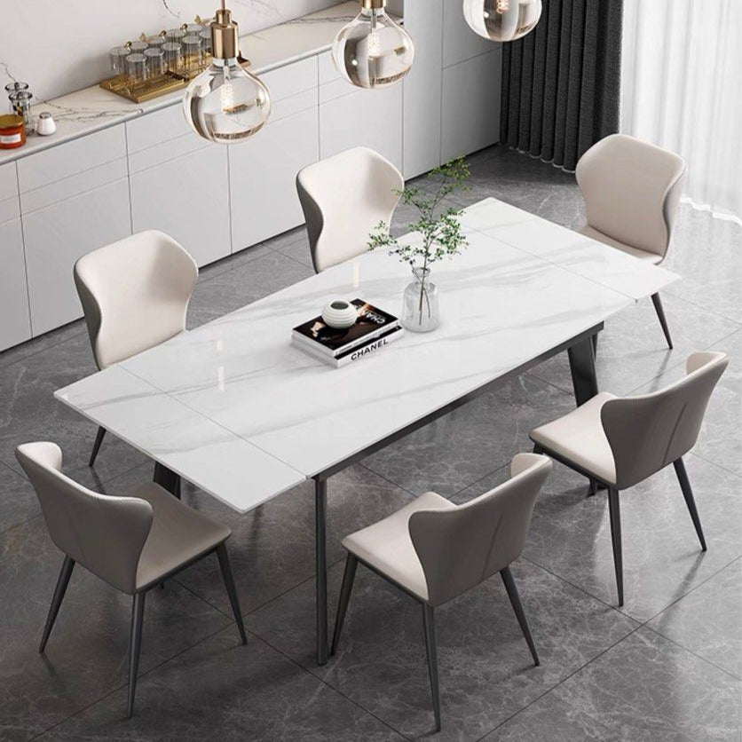 WALTE Modern Extendable Sintered Stone Dining Table - Radical Homes Singapore