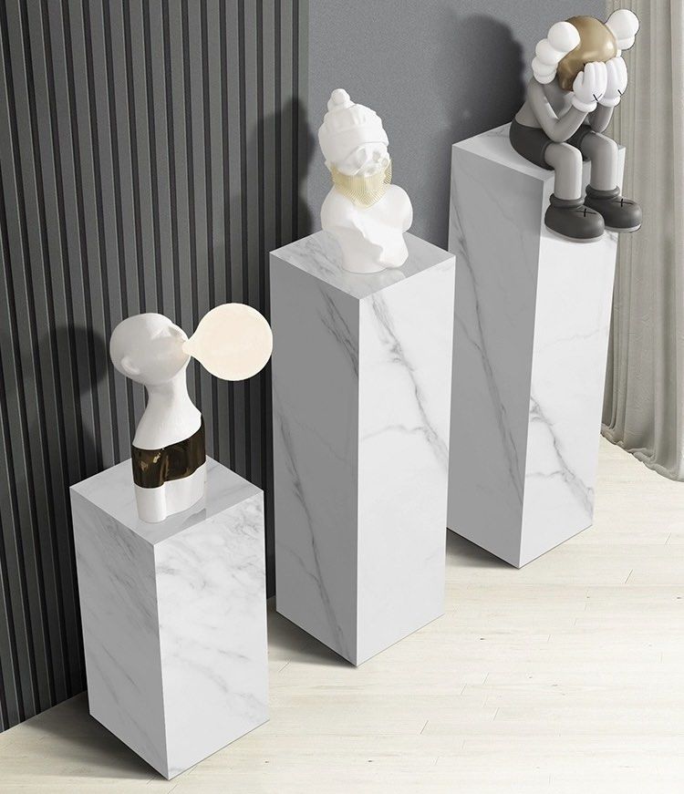 JURTON Modern Marble Pedestal - Radical Homes Singapore