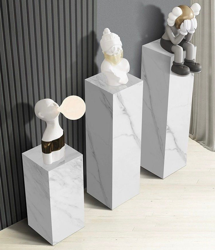 JURTON Modern Marble Pedestal - Radical Homes Singapore