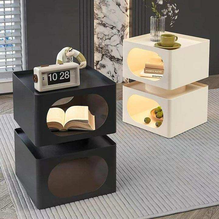 HALLECK Modern LED Side Table - Radical Homes Singapore