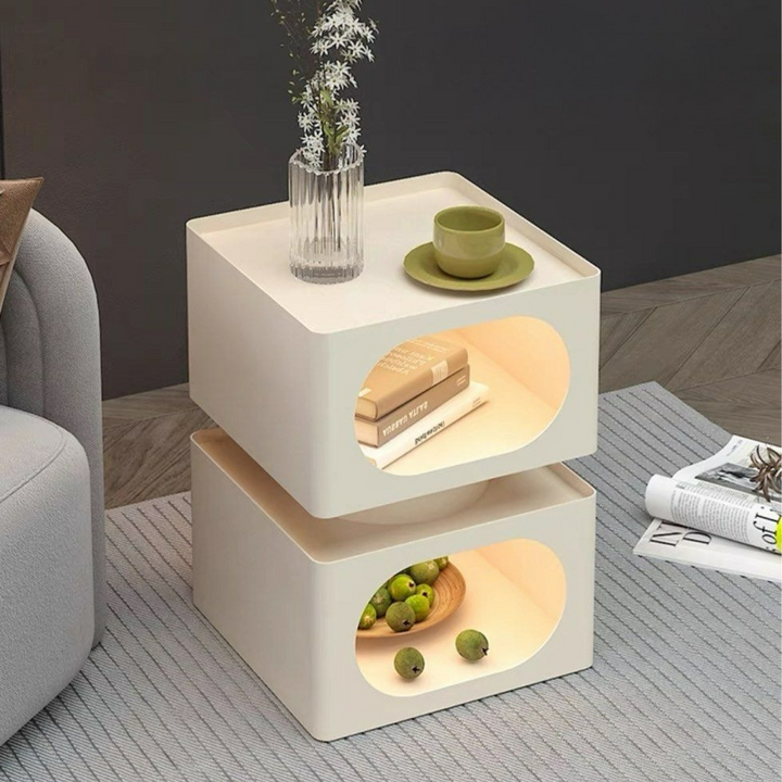 HALLECK Modern LED Side Table - Radical Homes Singapore