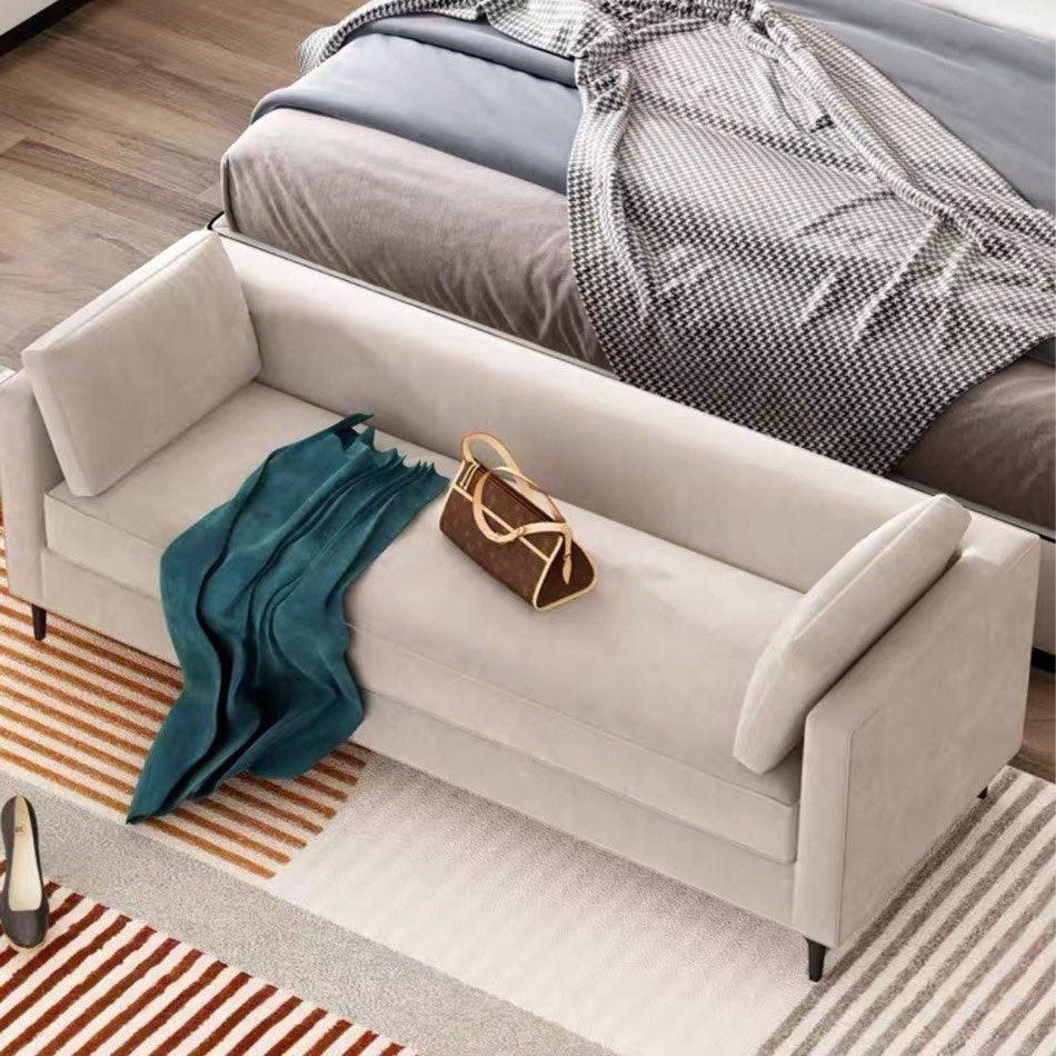 LUSTRE Modern Velvet Bench - Cassa Haus Singapore