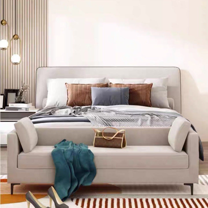LUSTRE Modern Velvet Bench - Cassa Haus Singapore