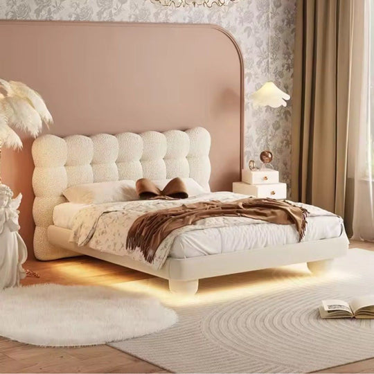 UZQEN Modern Boucle Bedframe - Cassa Haus Singapore