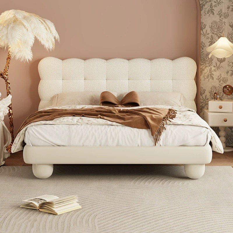 KAGERA Modern Boucle Bedframe - Radical Homes Singapore