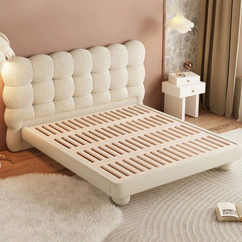 KAGERA Modern Boucle Bedframe - Radical Homes Singapore