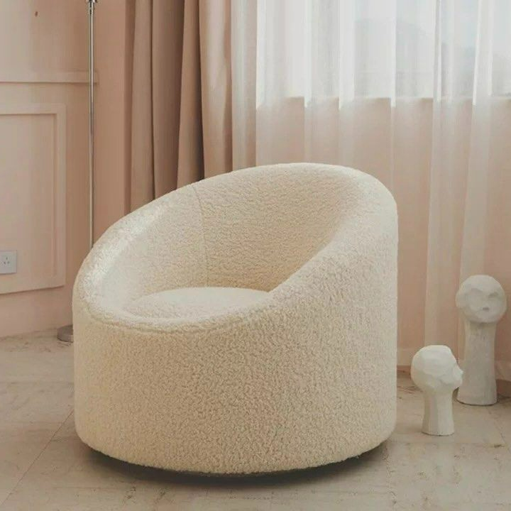 HENRY Japandi Boucle Lounge Chair - Radical Homes Singapore