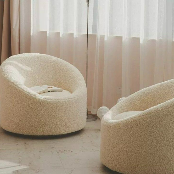 HENRY Japandi Boucle Lounge Chair - Radical Homes Singapore