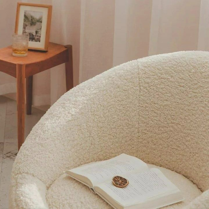 HENRY Japandi Boucle Lounge Chair - Radical Homes Singapore