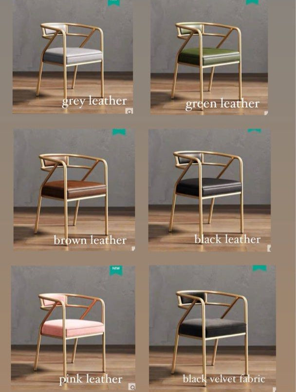 LUKIN Nordic Metal Dining Chair - Radical Homes Singapore