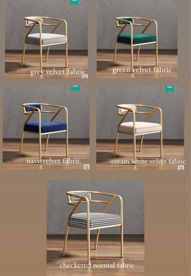 LUKIN Nordic Metal Dining Chair - Radical Homes Singapore