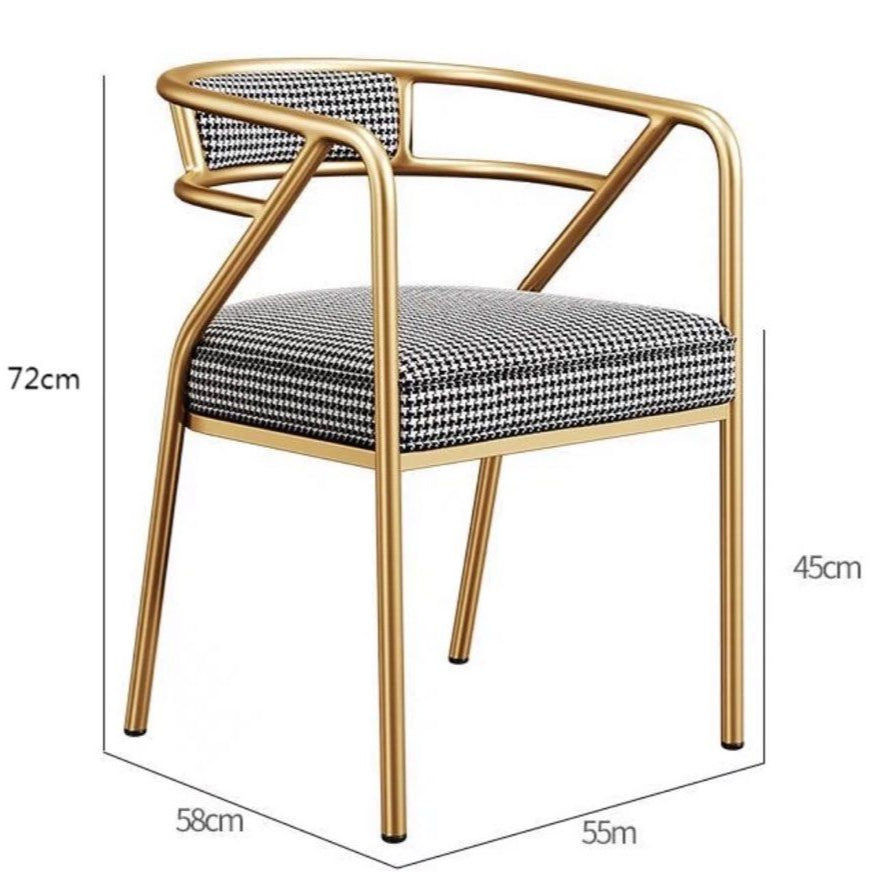 LUKIN Nordic Metal Dining Chair - Radical Homes Singapore