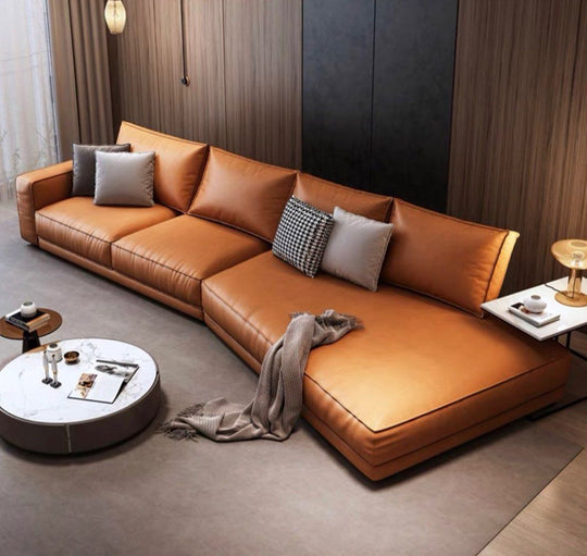 KELUM Modern Leather Sofa - Cassa Haus Singapore