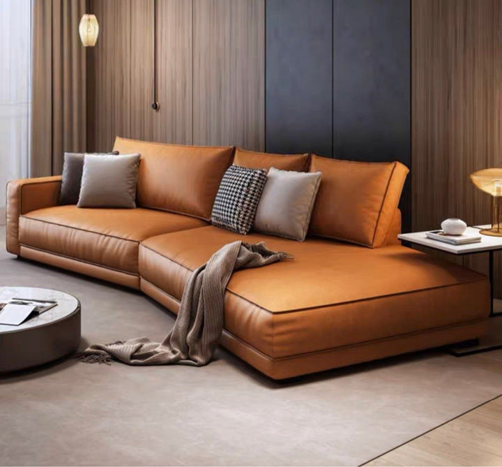 SORVALIS Modern Leather Sofa - Radical Homes Singapore