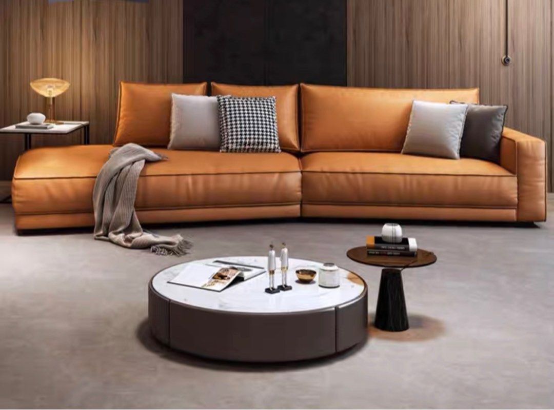 SORVALIS Modern Leather Sofa - Radical Homes Singapore