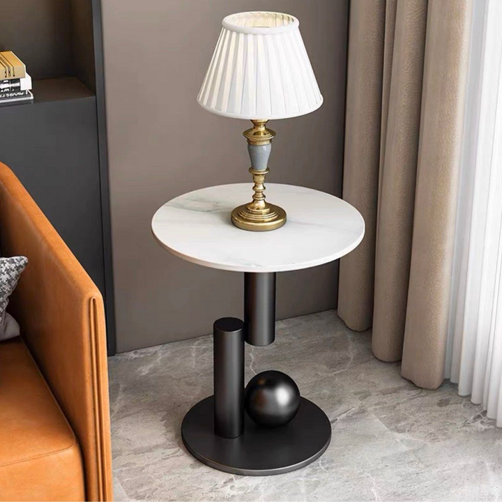 RICKON Modern Marble Side Table - Radical Homes Singapore