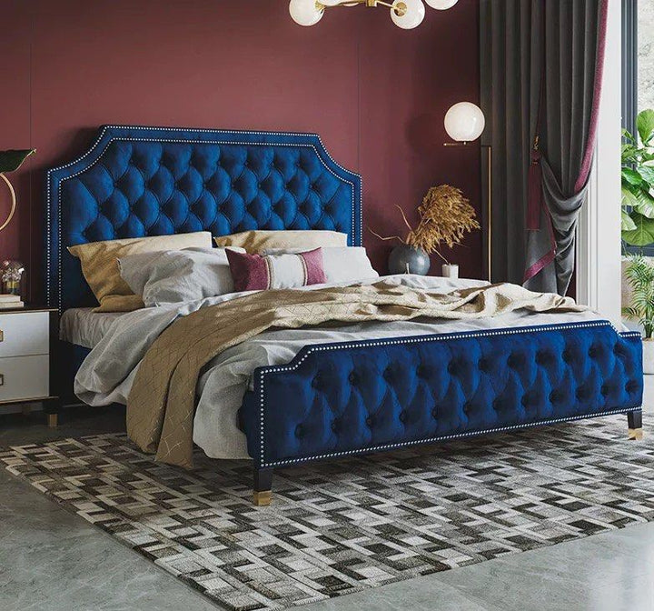 KALFRE Victorian Velvet Bedframe - Radical Homes Singapore