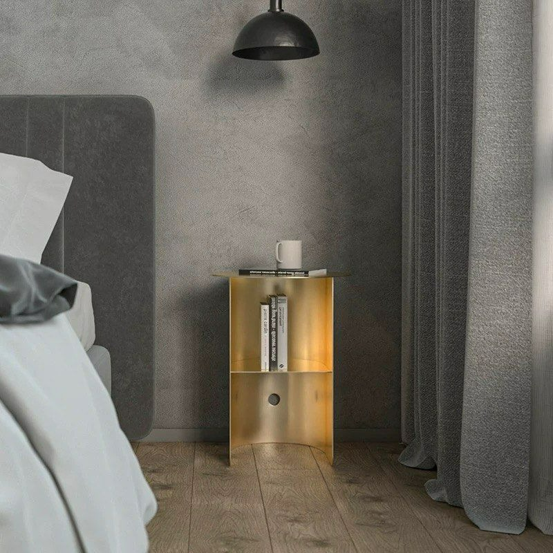 TARAZA Modern Stainless Steel Side Table - Radical Homes Singapore