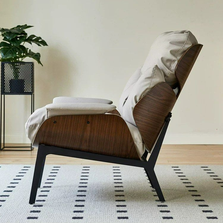 MEGAN Modern Leather Armchair - Radical Homes Singapore