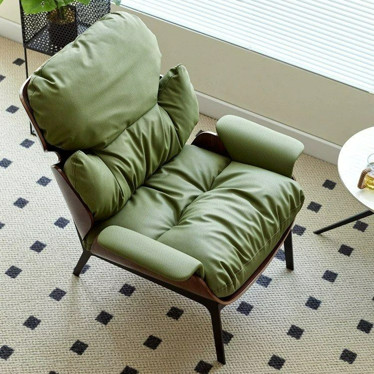 MEGAN Modern Leather Armchair - Radical Homes Singapore