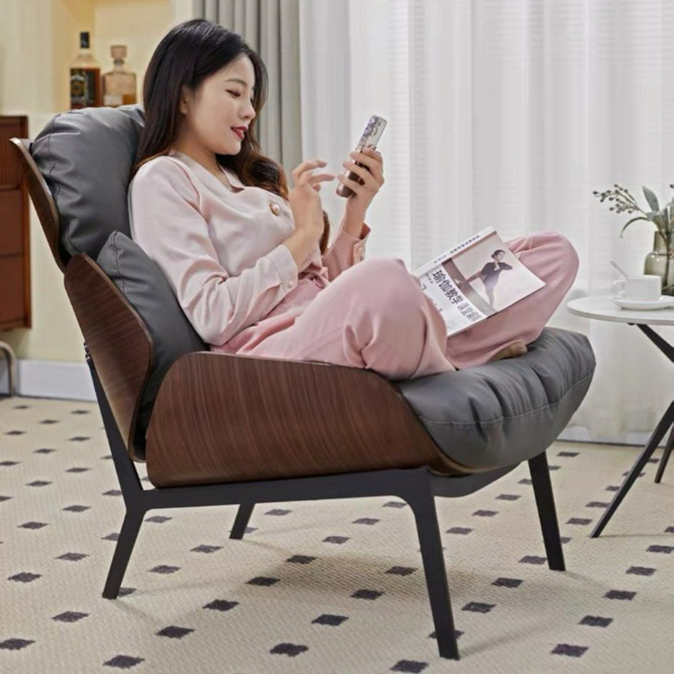 MEGAN Modern Leather Armchair - Radical Homes Singapore