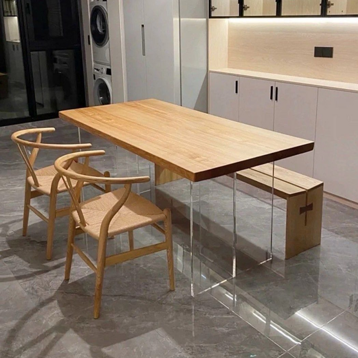 LYLE Minimalist Solid Wood Dining Table - Radical Homes Singapore