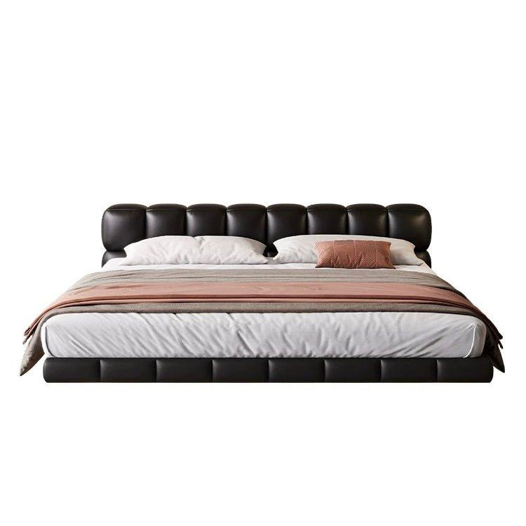 KALVAR Modern Leather Floating Bedframe - Radical Homes Singapore