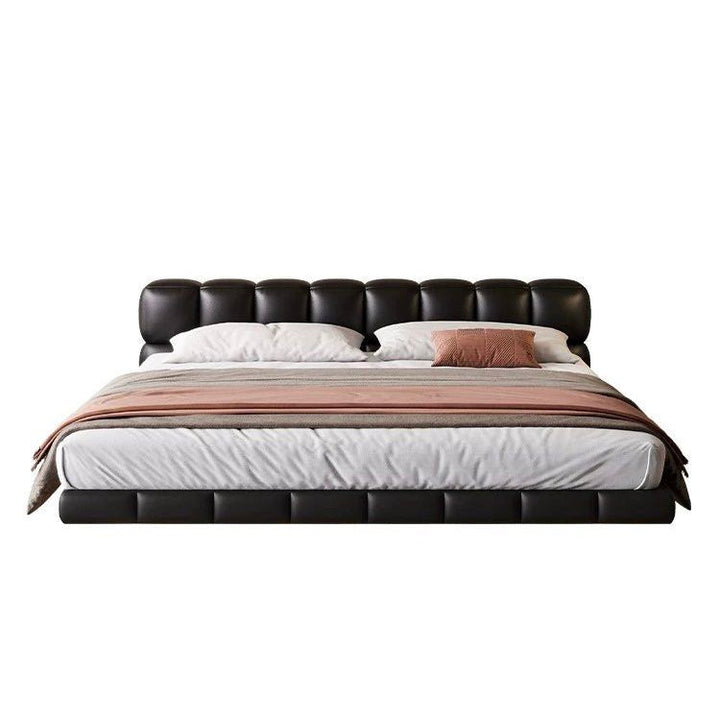 KALVAR Modern Leather Floating Bedframe - Radical Homes Singapore