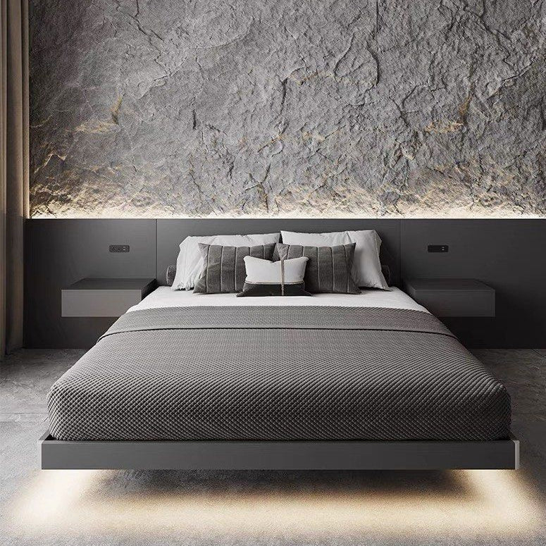 KALVIN Luxurious Floating LED Bedframe - Radical Homes Singapore