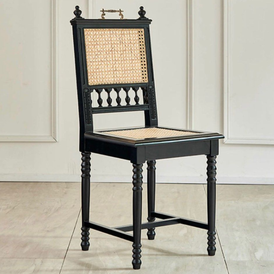 ETIENNE Mid-Century Rattan Dining Chair - Radical Homes Singapore