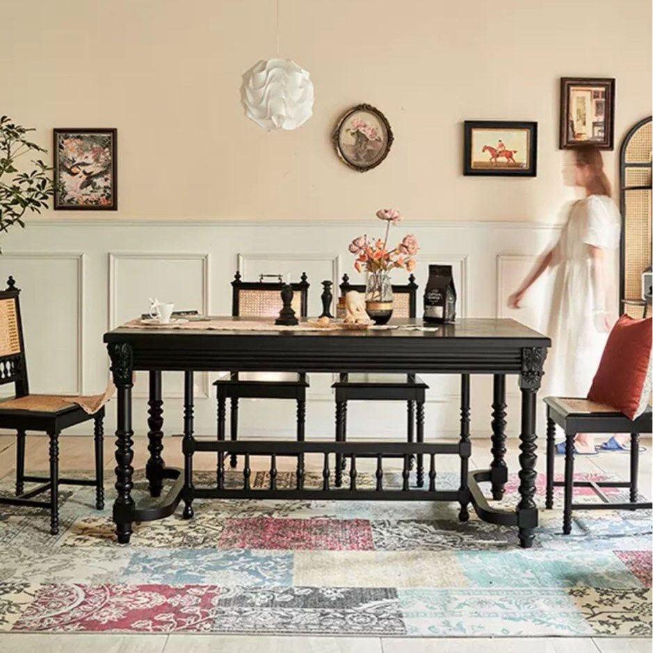 ETIENNE Mid-Century Rattan Dining Chair - Radical Homes Singapore