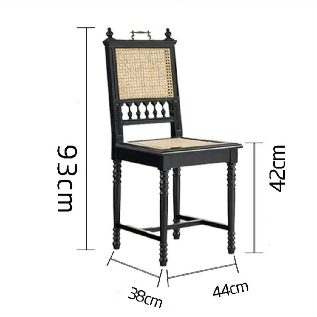 ETIENNE Mid-Century Rattan Dining Chair - Radical Homes Singapore
