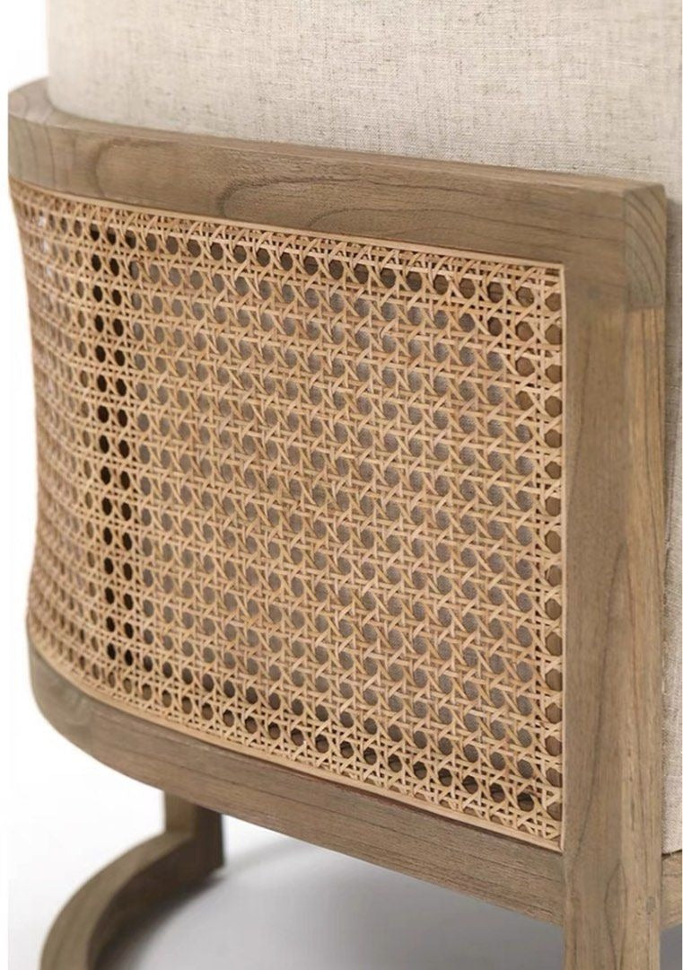 BRAMWELL Rustic Solid Wood Lounge Chair - Cassa Haus Singapore