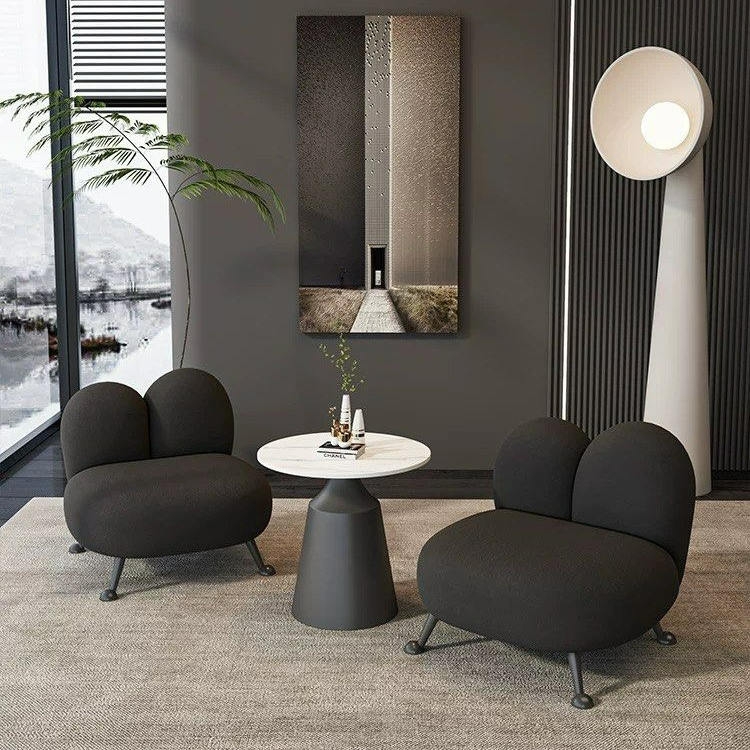JENNA Modern Velvet Lounge Chair - Radical Homes Singapore