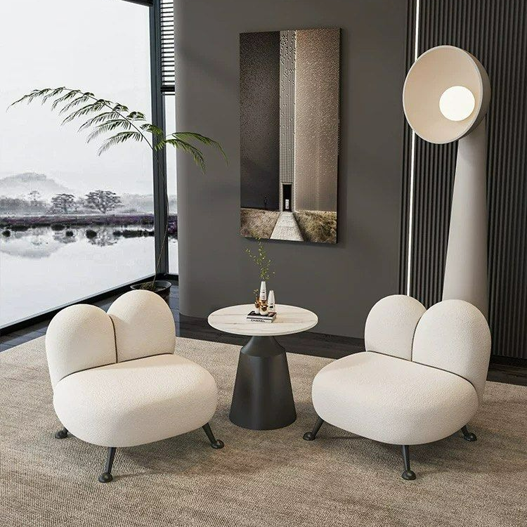 JENNA Modern Velvet Lounge Chair - Radical Homes Singapore