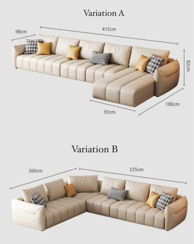 REMARIS Modern Leathaire Sofa - Radical Homes Singapore
