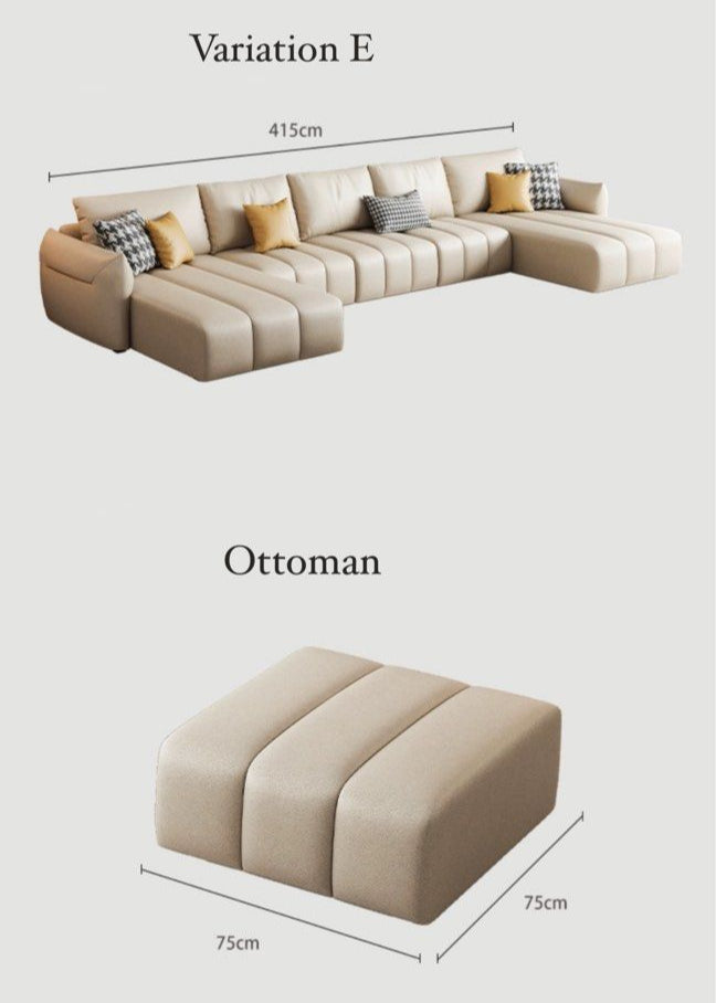 REMARIS Modern Leathaire Sofa - Radical Homes Singapore