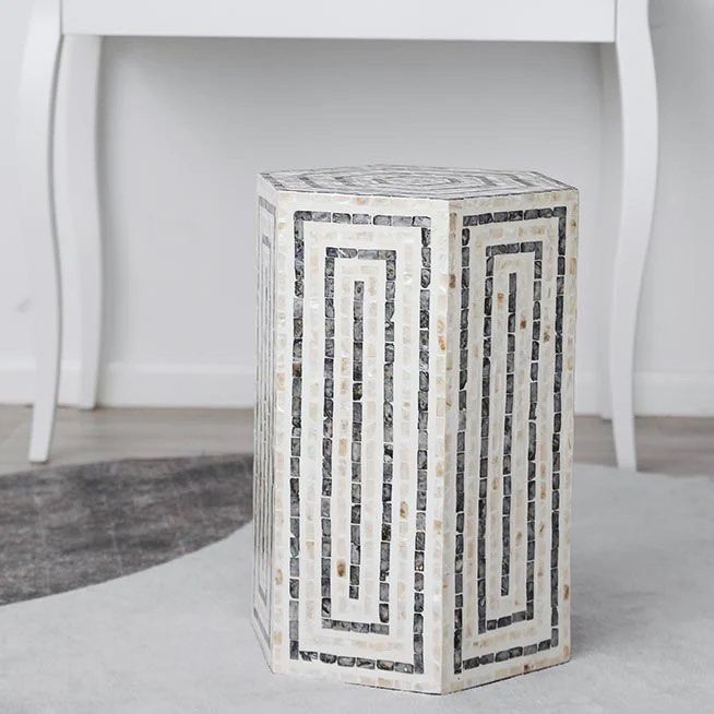 JACKY Inlay Side Table - Radical Homes Singapore