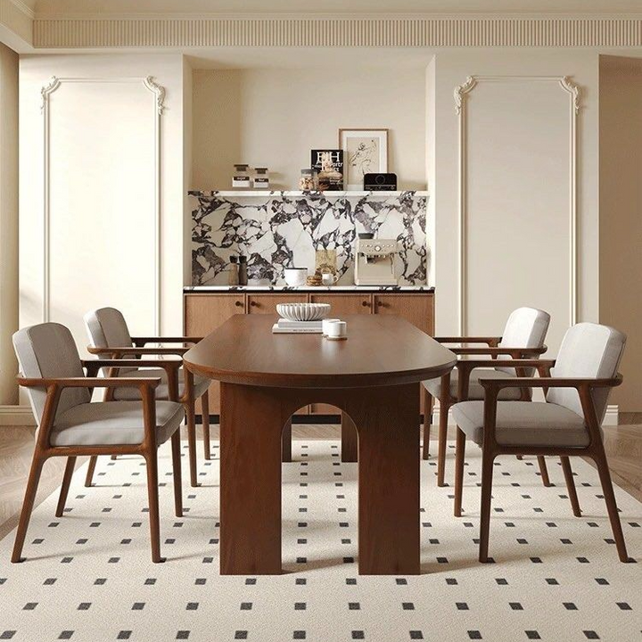 LOREVIK Modern Dining Table and Chair Set - Cassa Haus Singapore