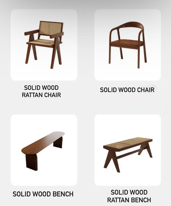 LOREVIK Modern Dining Table and Chair Set - Cassa Haus Singapore