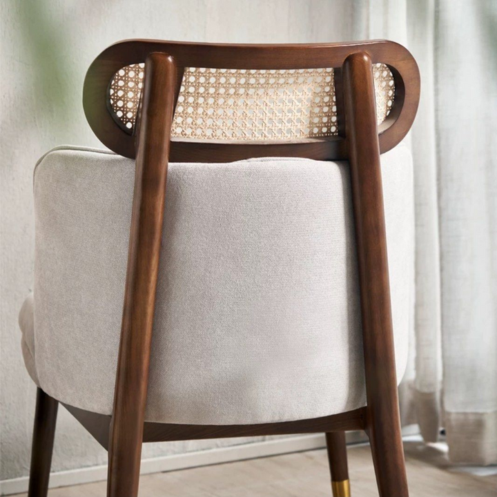 NICHOLAS Mid Century Rattan Lounge Chair - Radical Homes Singapore