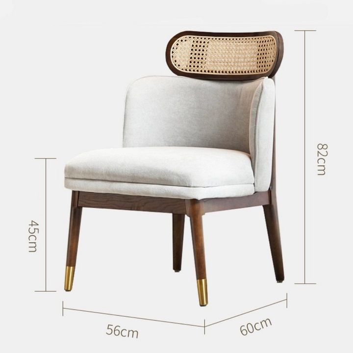 NICHOLAS Mid Century Rattan Lounge Chair - Radical Homes Singapore