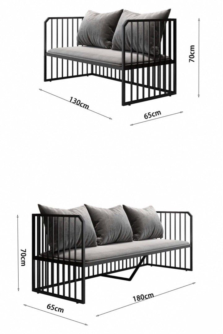 KELRRI Industrial Metal Sofa - Radical Homes Singapore