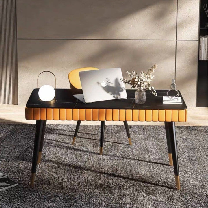 FINNEGAN Modern Sintered Stone Study Desk - Radical Homes Singapore